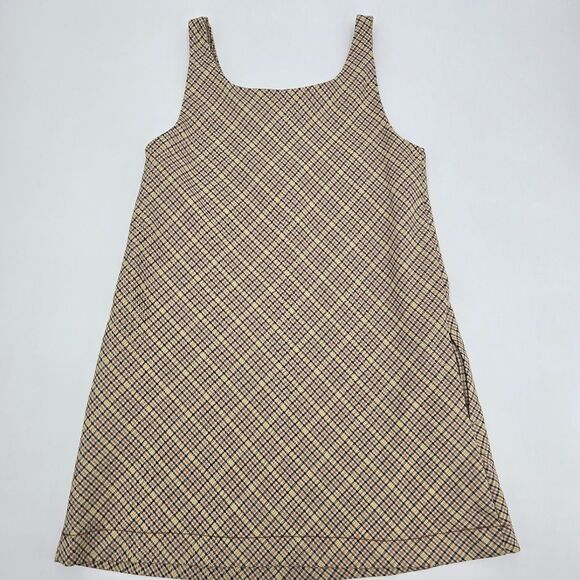 Zara Girl Plaid Contrast Pocket Pinafore Sleeveles Dress Size 13-14 NWT - Picture 4 of 6